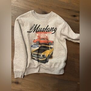 Ford men’s Gray Sweatshirt with Mustang Boss 302 Design